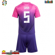 Camisa de Futebol Alemanha Pascal Gross #5 Equipamento Secundário Infantil Europeu 2024 Manga Curta (+ Calças curtas)